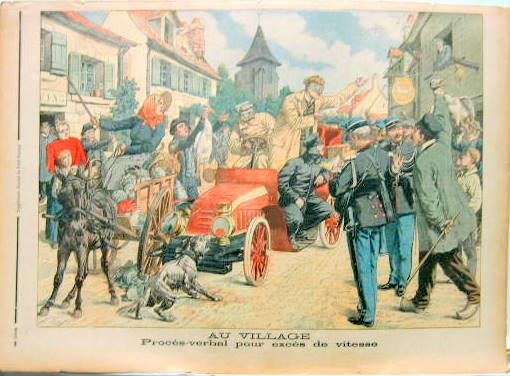 Couverture de 1904 AU VILLAGE PROCES VERBAL POUR EXCES DE VITESSE