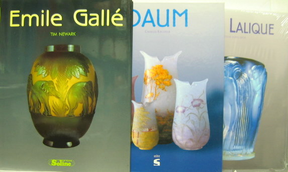 Couverture de LALIQUE GALLE DAUM 3 LIVRES AU CHOIX