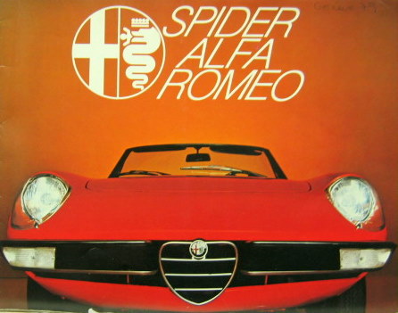 Couverture de 1977-2 ALFA ROMEO 1300-1600-2000 SPIDER CATALOGUE