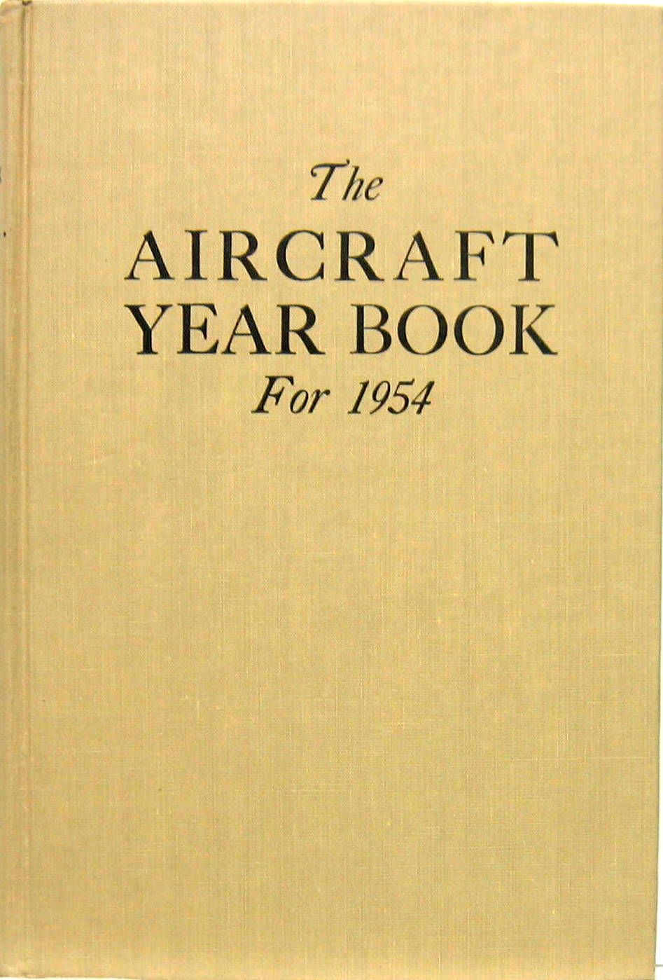Couverture de 1954 THE AIRCRAFT YEAR BOOK