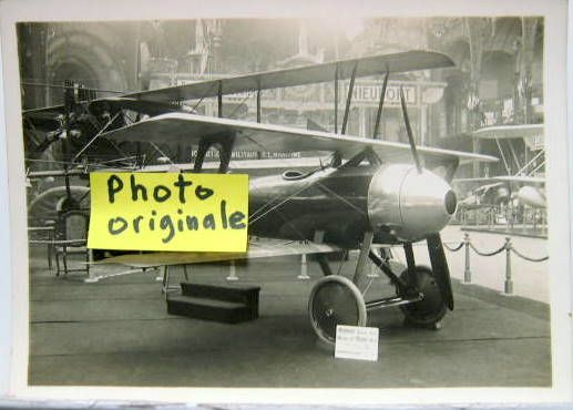 Couverture de AVION MONOPLACE A MOTEUR LE RHONE 60 HP PHOTO ORIGINALE