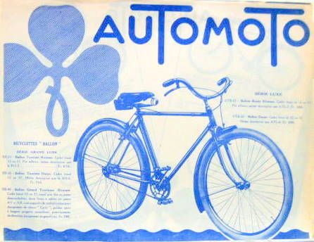 Couverture de CYCLES AUTOMOTO PROSPECTUS