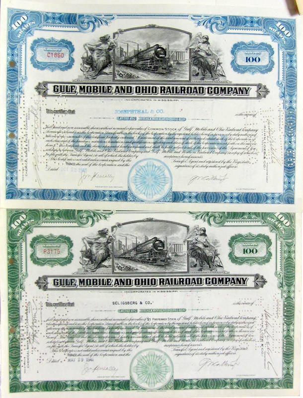 Couverture de 1940 ACTION GULF MOBILE AND IHIO RAILROAD COMPANIE - 1941