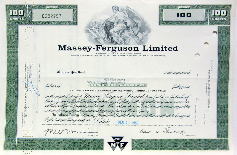 Couverture de 1969 MASSEY FERGUSON ACTION