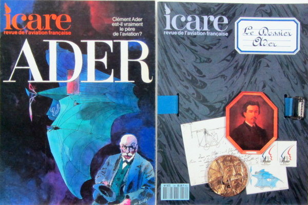 Couverture de ADER 2 VOLUMES DE LA REVUE ICARE 1974-1990