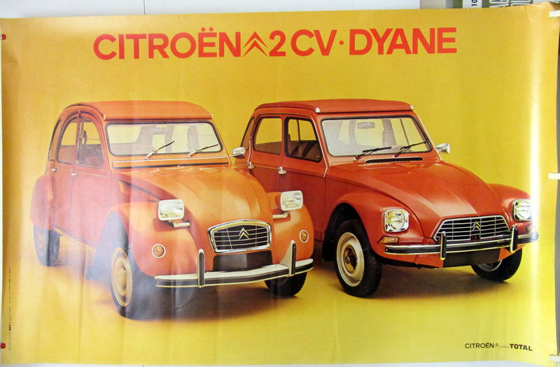 Couverture de CITROEN 2 CV ET DYANE AFFICHE ORIGINALE DELPIRE
