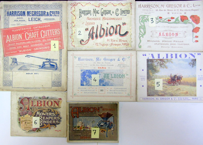 Couverture de ALBION HARRISON Mc GREGOR  CATALOGUE