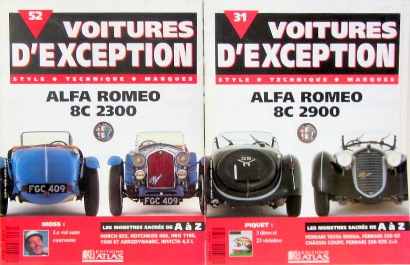 Couverture de ALFA ROMEO 8C 2300 - 8C 2900 VOITURES D'EXEPTION