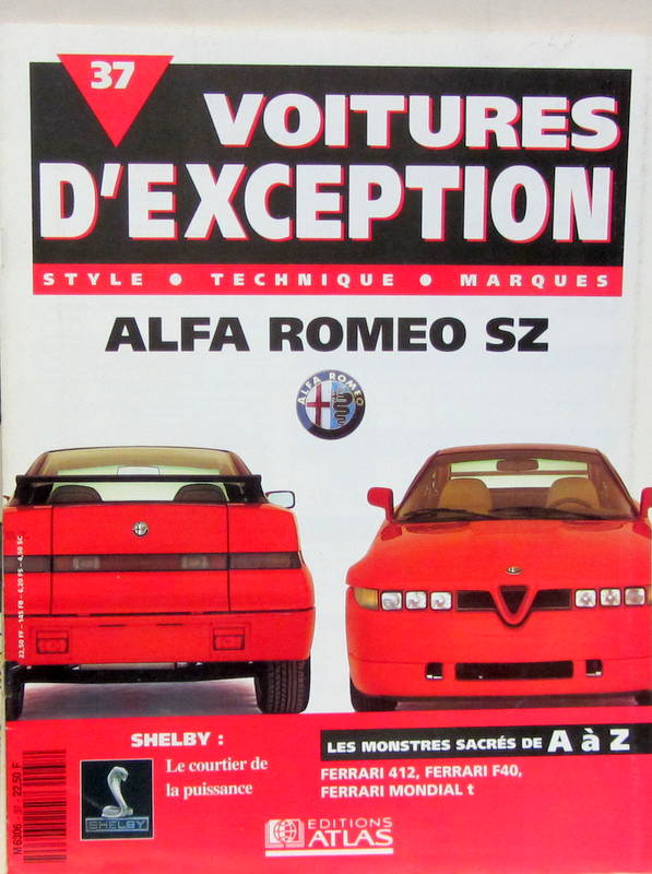 Couverture de ALFA ROMEO SZ ZAGATO VOITURE D'EXEPTION
