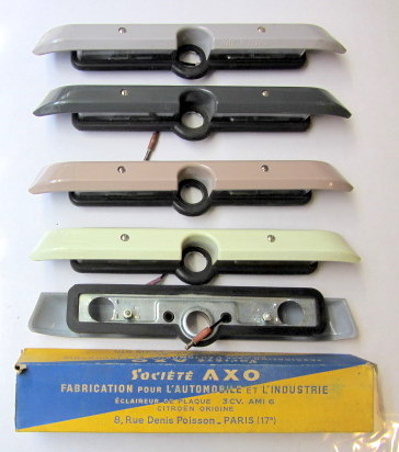 Couverture de AMI 6 BERLINE ECLAIRAGE DE PLAQUE ARRIER NEUF AU CHOIX PLUSIEURS COULEURS