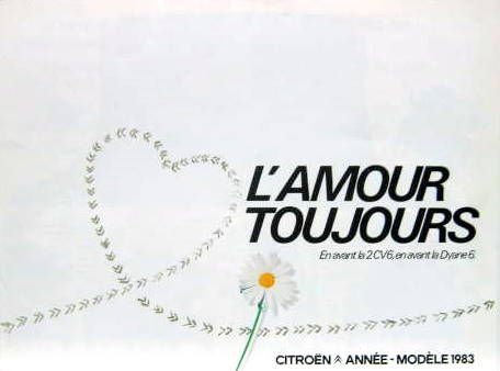 Couverture de 1982 CITROEN L'AMOUR TOUJOURS 2 CV 6 DYANE 6