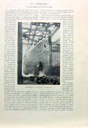 Couverture de LE PLUS GRAND NAVIRE DU MONDE 1913
LE VATERLAND
