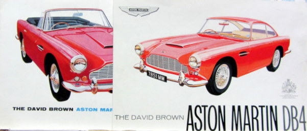 Couverture de ASTON MARTIN DB4 CONVERTIBLE ET COUPE CATALOGUE MULTILANGUE AU CHOIX