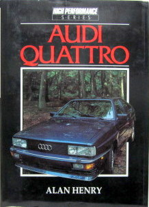 Couverture de AUDI QUATTRO PAR ALAN HENRY EN ANGLAIS