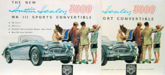 Couverture de AUSTIN HEALEY 3000 MKIII CATALOGUE