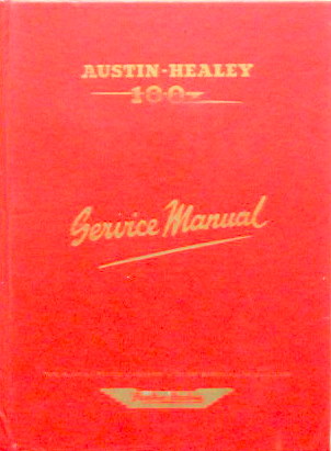 Couverture de 1959 AUSTIN HEALEY 100 TYPE BN1 MANUEL DE REPARATION EN ANGLAIS