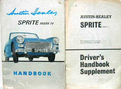 Couverture de AUSTIN HEALEY SPRITE   LIVRET D'ENTRETIEN  EN ANGLAIS