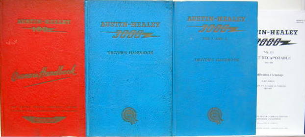 Couverture de AUSTIN HEALEY  LIVRET D'ENTRETIEN  EN ANGLAIS AU CHOIX
