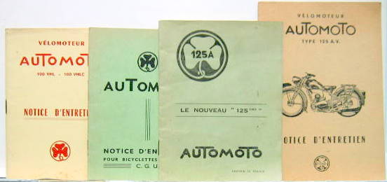 Couverture de AUTOMOTO CGU-100-125 CC LIVRET D'ENTRETIEN AU CHOIX