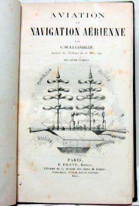 Couverture de 1864 AVIATION OU NAVIGATION AERIENNE
SANS BALLONS G. DE LA LANDELLE