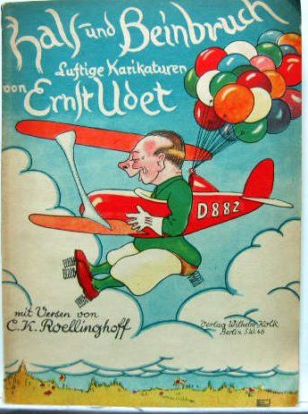 Couverture de UDET HALF UND BEINBRUCH - LUFTIGE KARIKATUREN VON ERNST UDET
