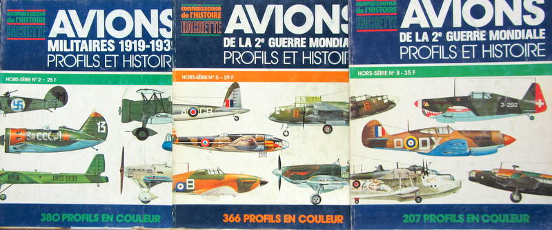 Couverture de AVIONS MILITAIRES DE LA 2 ème GUERRE MONDIALE PROFILS ET HISTOIRE HS 2-8-5