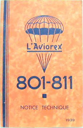 Couverture de L'AVIOREX 801-811 1939