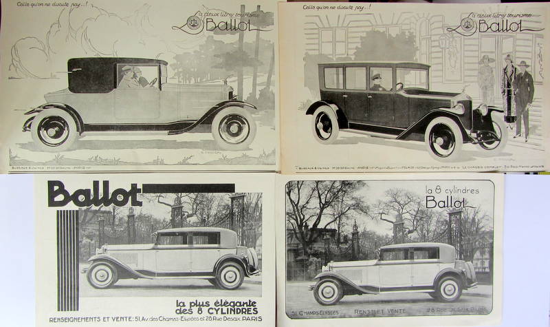 Couverture de BALLOT PUBLICITE DECOUPEE DANS UNE REVUE D'EPOQUE