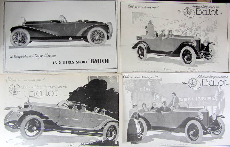 Couverture de BALLOT PUBLICITE DECOUPEE DANS UNE REVUE D'EPOQUE
