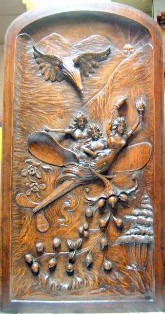 Couverture de LES DEBUTS DE L'AVIATION
BAS RELIEF EN BOIS 1909 1910