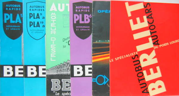 Couverture de BERLIET AUTOBUS AUTOCAR CATALOGUE AU CHOIX