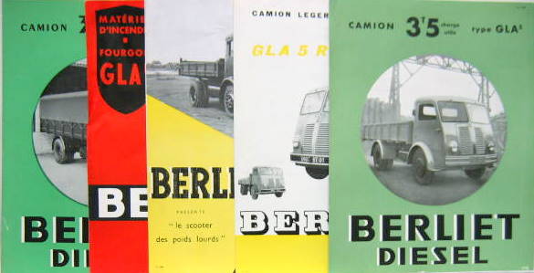 Couverture de BERLIET GLA CATALOGUE AU CHOIX