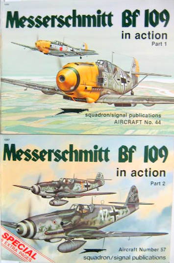 Couverture de MESSERSCHMITT BF 109 IN ACTION PART 1 ET 2