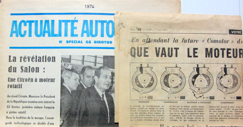 Couverture de 1967-1974 CITROEN GS BIROTOR REVUE ET ARTICLE
