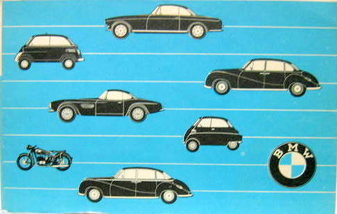 Couverture de 1957 BMW GAMME AUTO ET MOTO DEPLIANT