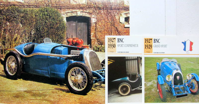 Couverture de BNC 1500 A COMPRESSEUR 1927 -FICHE 1927-30 SPORT A COMPRESSEUR - 1927-29 GRAND SPORT