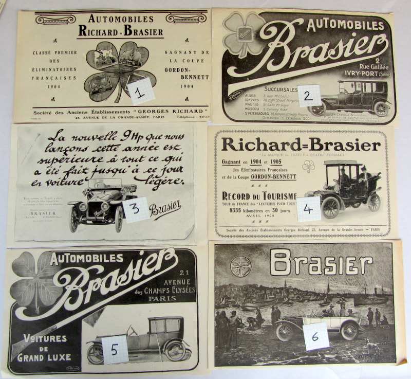 Couverture de BRASIER PUBLICITE DECOUPEE DANS UNE REVUE D'EPOQUE