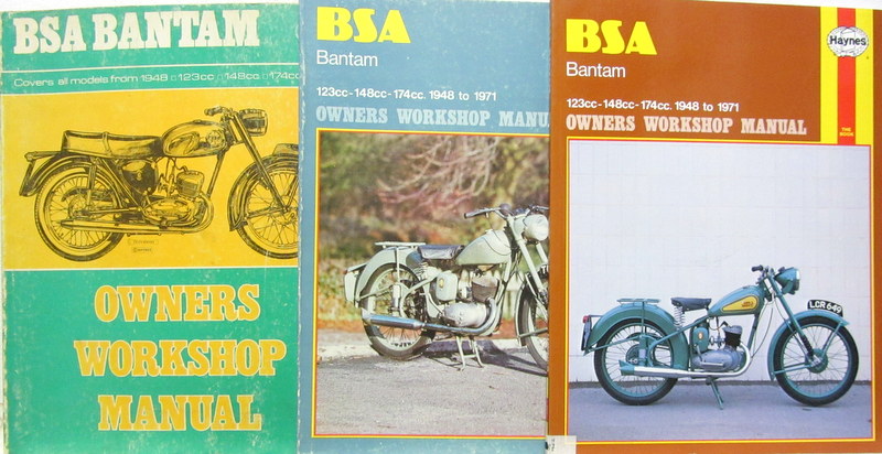 Couverture de BSA BANTAM MANUEL DE REPARATION EN ANGLAIS
