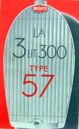 Couverture de BUGATTI TYPE 57 3,3 LITRES BEAU CATALOGUE