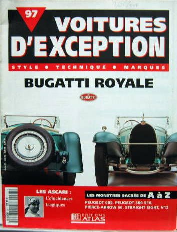 Couverture de VOITURES D'EXCEPTION N° 97 - BUGATTI ROYALE