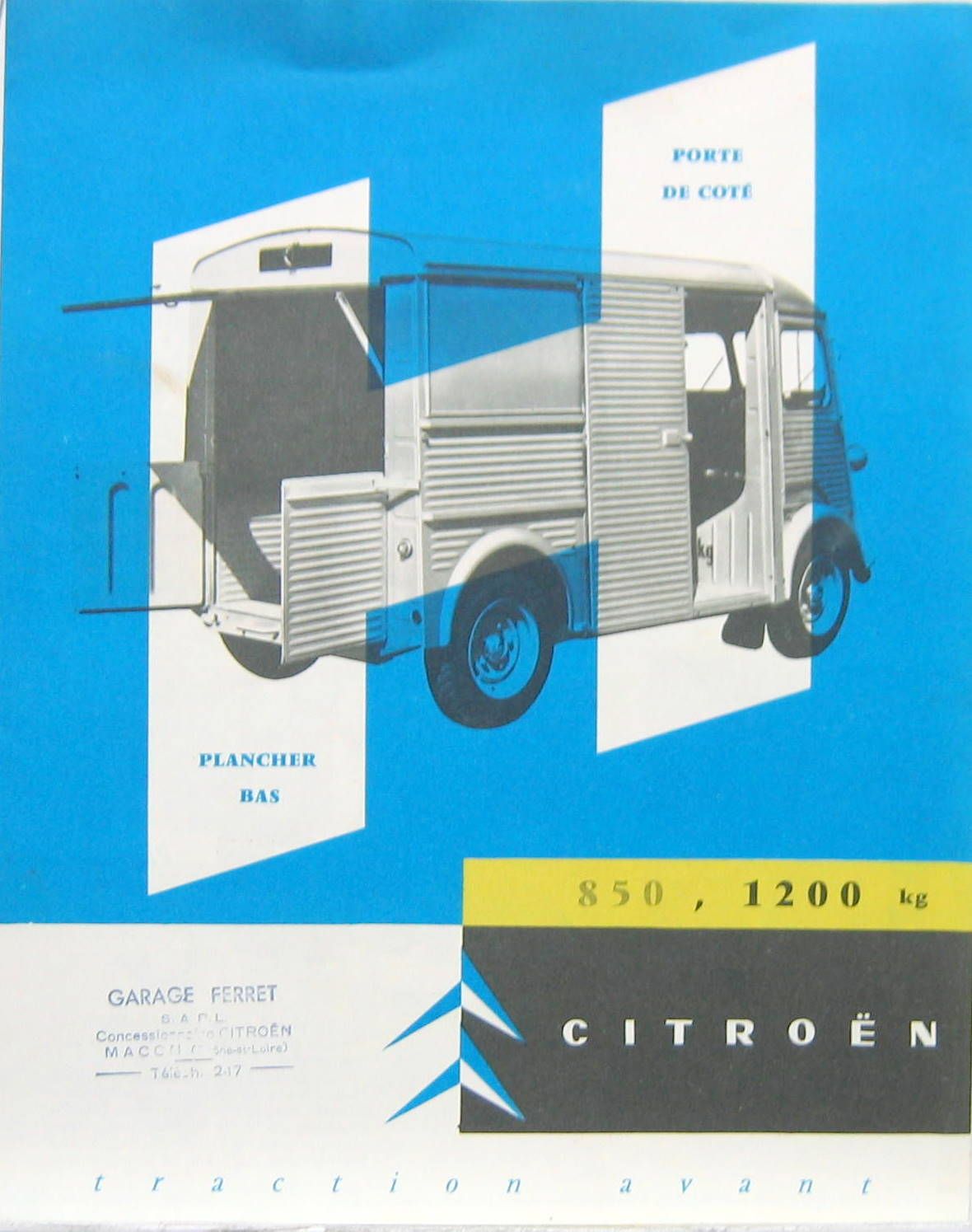 Couverture de 1957 CITROEN TYPE H  DEPLIANT AC 10007657