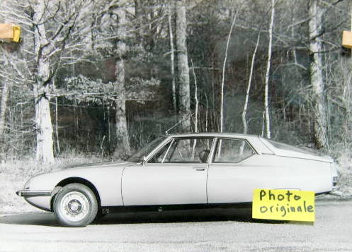 Couverture de CITROEN SM DE PROFIL PHOTO ORIGINALE