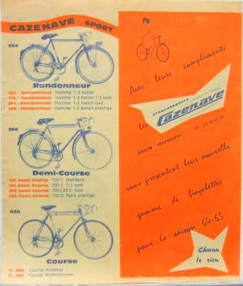 Couverture de 1964 CYCLES CAZENAVE