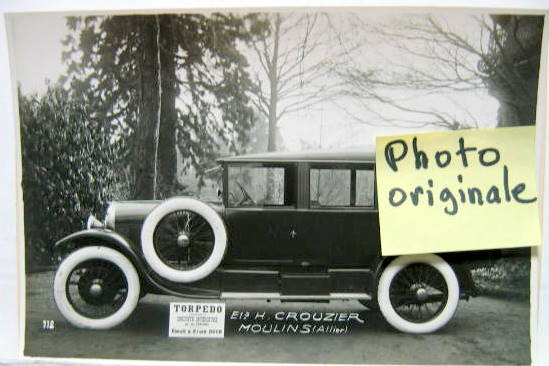 Couverture de CHENARD ET WALCKER TORPEDO TRANSFORME EN CODUITE INTERIEURE PAR LA CARROSSERIE CROUZIER A MOULINS ALLIER
