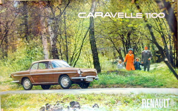 Couverture de RENAULT CARAVELLE 1100 COUPE AFFICHE ORIGINALE DREAGER