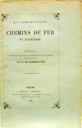 Couverture de CHEMIN DE FER EN ANGLETERRE COMISSION 1881