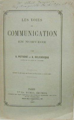 Couverture de LES VOIES DE COMMUNICATION EN NORVEGE 1887