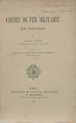 Couverture de UN CHEMIN DE FER MILITAIRE EN PRUSSE 1877