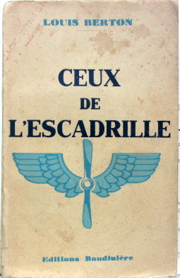 Couverture de CEUX DE L'ESCADRILLE ROMAN DE L.BERTON DE 1939