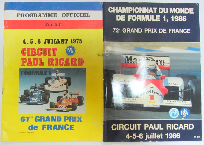 Couverture de 1975-1986 CIRCUIT PAUL RICARD CHAMPIONNAT DU MONDE DE FORMULE 1